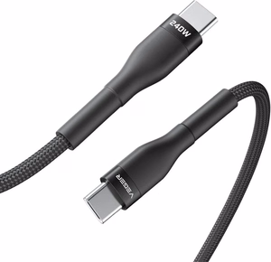 Cable Typ C to Typ C VEGER PD 5A 240W CC03 1,5 m black