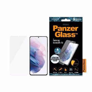 PanzerGlass E2E Microfracture karastatud klaas Samsung Galaxy S21+ Case Friendly antibakteriaalne must
