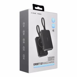 X-ONE Orbit Magcharge MagSafe'iga ühilduv akupank, 10000mAh, must