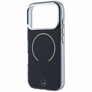 Mercedes Double Layer Iconic Logo ümbris seadmele iPhone 18 Pro Max / 17 Pro Max, MagSafe-ühilduv – must