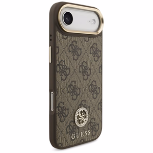 GUESS ümbris jaoks IPHONE 17 Air compatible with MagSafe GUHMP17MP4GRMDEW (PU W/ 4G Strass Logo) brown
