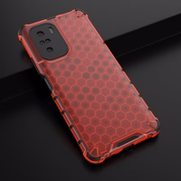 Honeycomb Case soomuskaitse TPU kaitsekattega Xiaomi Redmi K40 Pro+ / K40 Pro / K40 / Poco F3 punane