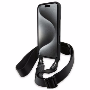 BMW M Edition Carbon Stripe & Strap iPhone 16 Ümbris - must