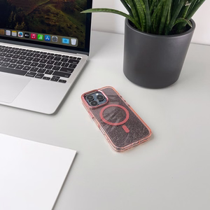 Glitter ümbris Samsung Galaxy S26 Ultra, MagSafe ühilduv - roosa