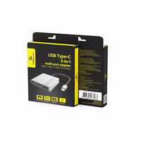 Gembird A-CM-COMBO3-05 USB-C HDMI/USB3 adapter 3-in-1