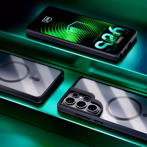 3mk Satin Armor MagCase for Samsung Galaxy S26 Ultra - läbipaistev must