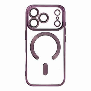 ELECTRO MAG COVER case compatible with MagSafe jaoks IPHONE 17 Pro deep lilla