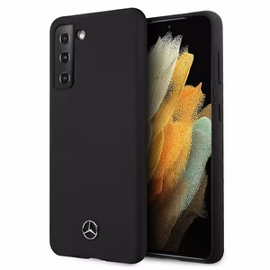Mercedes Silicone Line ümbris Samsung Galaxy S21+ jaoks - must