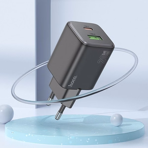 Phone Laadija Hoco USB A + USB C QC3.0 PD 3A 20W N41 must