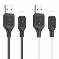 Kaabel USB A to Lightning Hoco 2,4A 1 m X90 valge