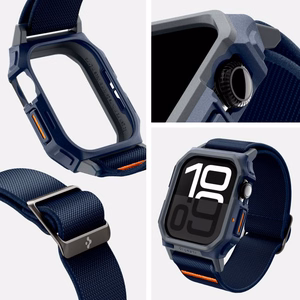 Чехол SPIGEN Lite Fit "PRO" для Apple Watch 10 (46 MM) тёмно-синий