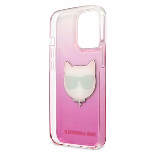 Karl Lagerfeld Choupette Head чехол для iPhone 13 Pro Max - розовый
