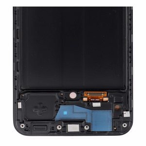 REWA OLED LCD-ekraan raamiga SAMSUNG A50 jaoks, must