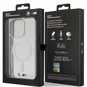 Ümbris BMW BMHMP14LHCRS iPhone 14 Pro 6.1" läbipaistev hardcase hõbedane Ring MagSafe
