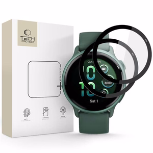 Tech-Protect Glass Flex+ 2-pack hübriidklaas jaoks Garmin Vivoactive 6 - must
