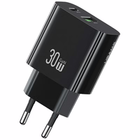 Võrgulaadija USAMS CC316 T65 30W 1xUSB-C 1xUSB-A Fast Charging must