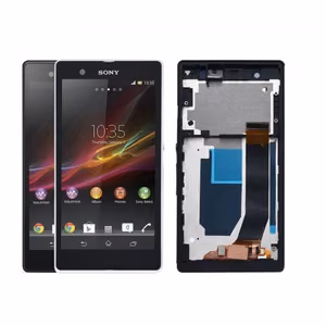 LCD Ekraan Ühildub Sony Xperia Z C6603 Koos Valge Frame HQ