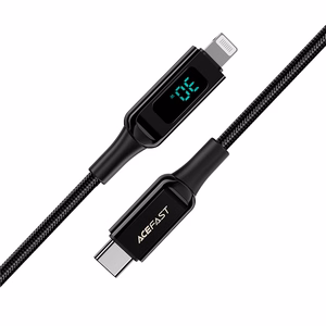 Acefast kaabel MFI USB Type C - Lightning 1.2m, 30W, 3A must (C6-01 must)