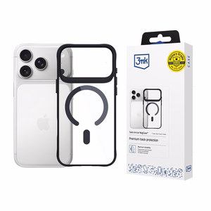 Чехол 3mk Satin Armor MagCase для iPhone 17 Pro - прозрачный чёрный