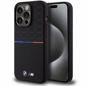 BMW M Silicone Pattern MagSafe ümbris jaoks iPhone 15 Pro - must