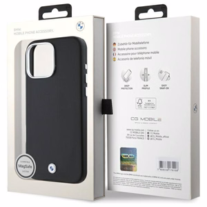 BMW Sign Full Wrapped Metal MagSafe Ümbris jaoks iPhone 16 Pro Max - must