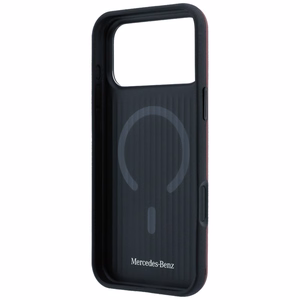 Mercedes 3D MagSafe nahast ümbris mudelile iPhone 17 Pro Max, tumesinine