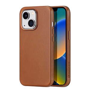 Dux Ducis Napoli iPhone 14 Plus magnetiline nahkümbris MagSafe Brown