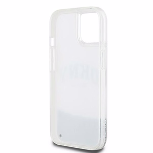 DKNY Liquid Glitter Big Logo ümbris jaoks iPhone 15 / 14 / 13 - valge