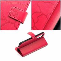 MEZZO Book ümbris jaoks SAMSUNG S25 Edge teddy bear magenta