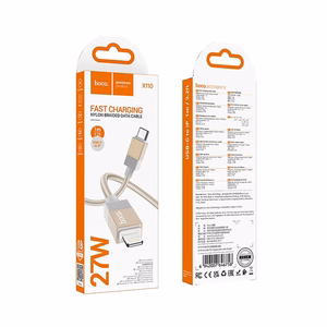 Kaabel USB C to Lightning Hoco PD 27W 1 m X110 kuldne