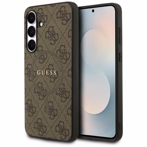 Guess 4G Ring Classic Logo MagSafe ümbris jaoks Samsung Galaxy S25 FE - brown