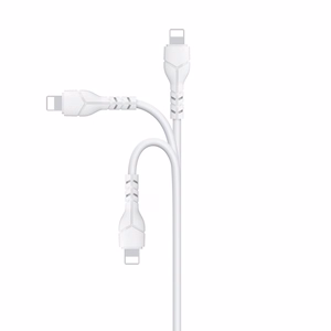 Devia cable Kintone EC143 USB - Lightning 1,0 m 2,1A valge