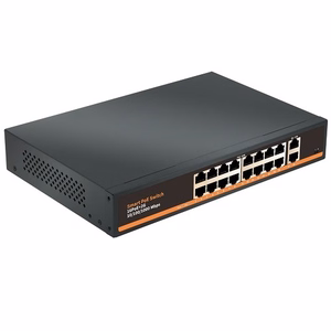 PoE kommutaator 16 porti 1000Mbps +2G üleslink