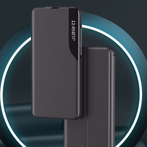 Чехол-книжка Eco Leather View элегантный с функцией подставки Poco M4 Pro 5G чёрный