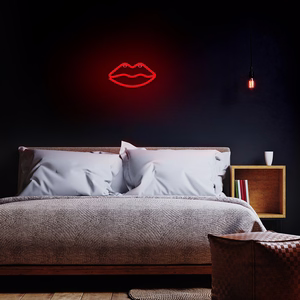 Neon LED Light LIPS punane Bat + USB FLNE08 Forever Light
