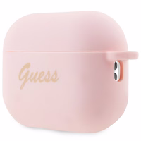 Guess GUAP2LSCHSP AirPods Pro 2 cover roosa/roosa Silicone Charm Heart Collection