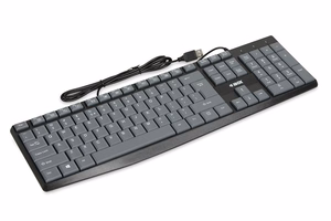iBOX Eris USB klaviatuur, hall/must