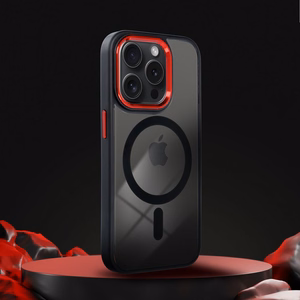 COLOR EDGE MAG COVER Ümbris compatible with MagSafe jaoks IPHONE 17 Pro must punane