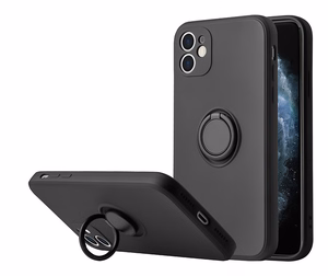 Vennus силиконовый чехол с кольцом для Xiaomi Redmi 9 чёрный
