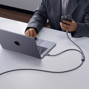 Ugreen 2in1 USB-C kaabel - 2xUSB-C PD 140W 2m - must