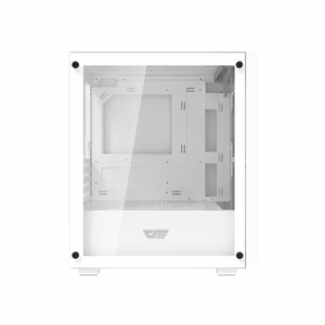 Darkflash M305 arvutikorpus ilma ventilaatoriteta (valge)