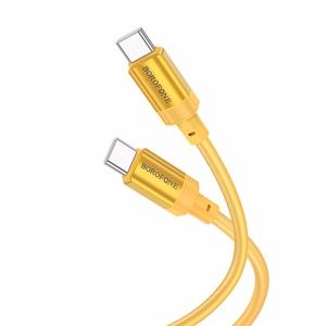 Borofone Кабель BX108 Start - Type C to Type C - 60W 3A 1 метр золотой