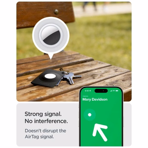 Чехлы Spigen AirFit 2 для Apple AirTag 1/2, 2 шт. — чёрные