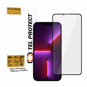 Tempered glass Tel Protect 10X Privacy Titanium jaoks Iphone 13 Pro Max (envelope)