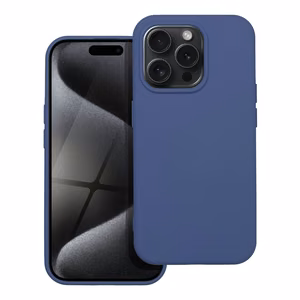 SILICONE case jaoks IPHONE 15 Pro sinine