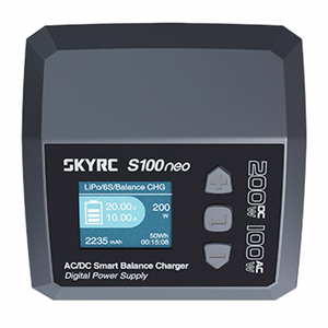 SkyRC S100neo AC/DC nutikas laadija
