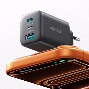 Joyroom JR-TO1 GaN 45W USB-C Lightning USB-A seinalaadija must