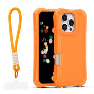 Safepop чехол с ремешком для iPhone 16 Pro 6,3" оранжевый