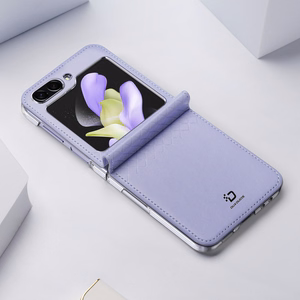 Dux Ducis Bril leather ümbris jaoks Samsung Galaxy Z Flip 5 5G - lilla