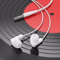 HOCO wire kõrvaklapid Jack 3,5 mm with microphone M121 valge
